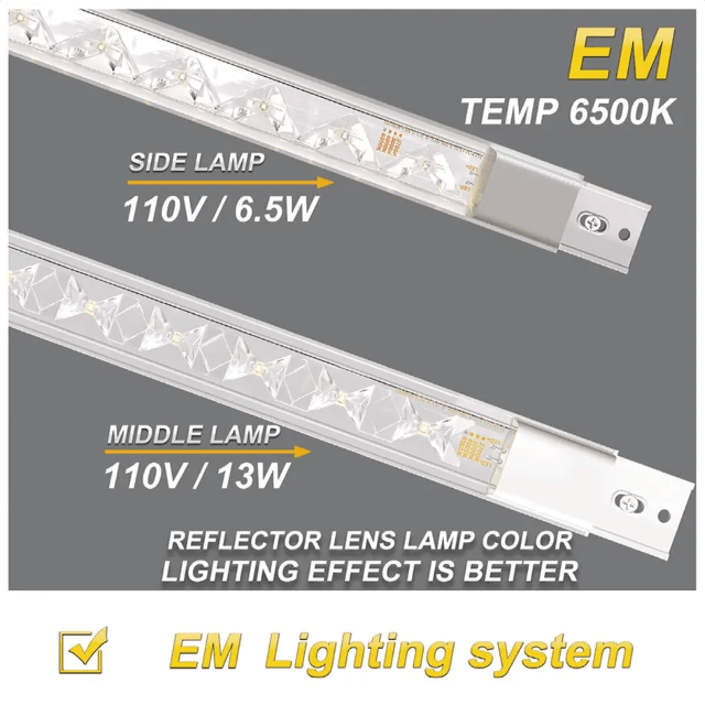 Energy saving glass door lighting reflector lens lamp