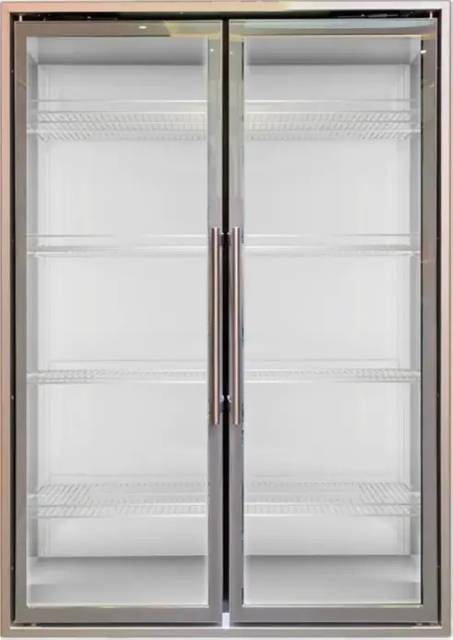 Upright Refrigerator Showcase Glass Door