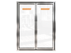 Commercial Refrigerator Stainless Steel Fridge Upright Glass Door