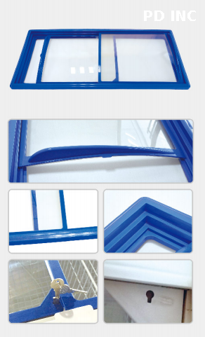 Ice Cream Freezer Curved/flat Glass Door with Lock And Key