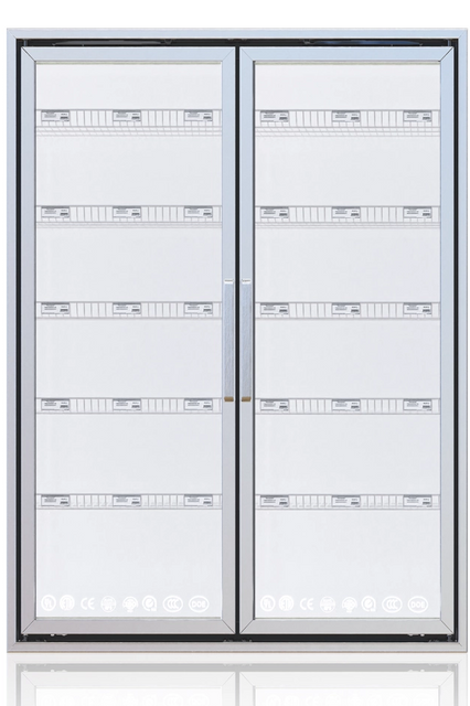 Commercial Refrigerator Stainless Steel Fridge Upright Glass Door