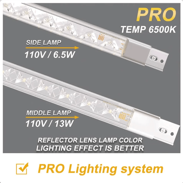 Pro glass door lighting energy saving reflector lens lamp