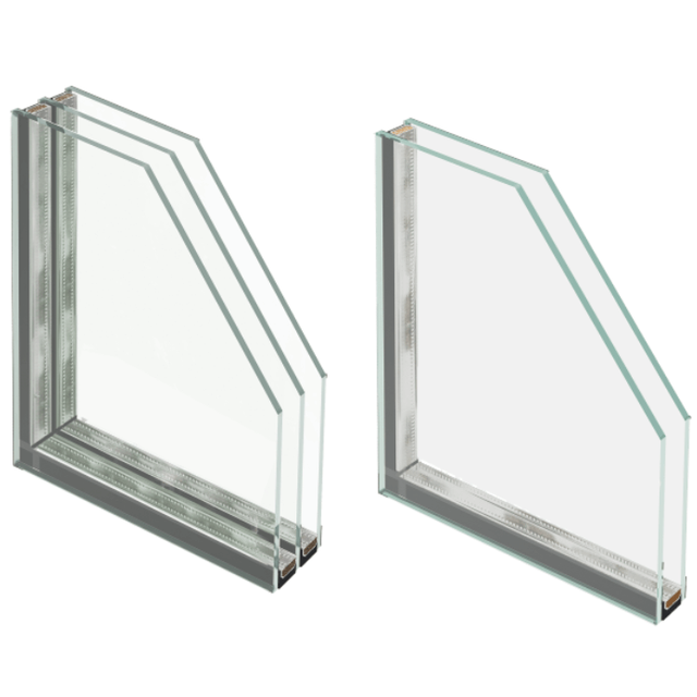 Double and triple pane insulated glass