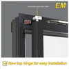 Energy saving glass easy installation door hinge and conductive shaft