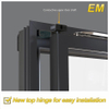 Energy Saving Glass Door And Frame For Walk-in Cooler 