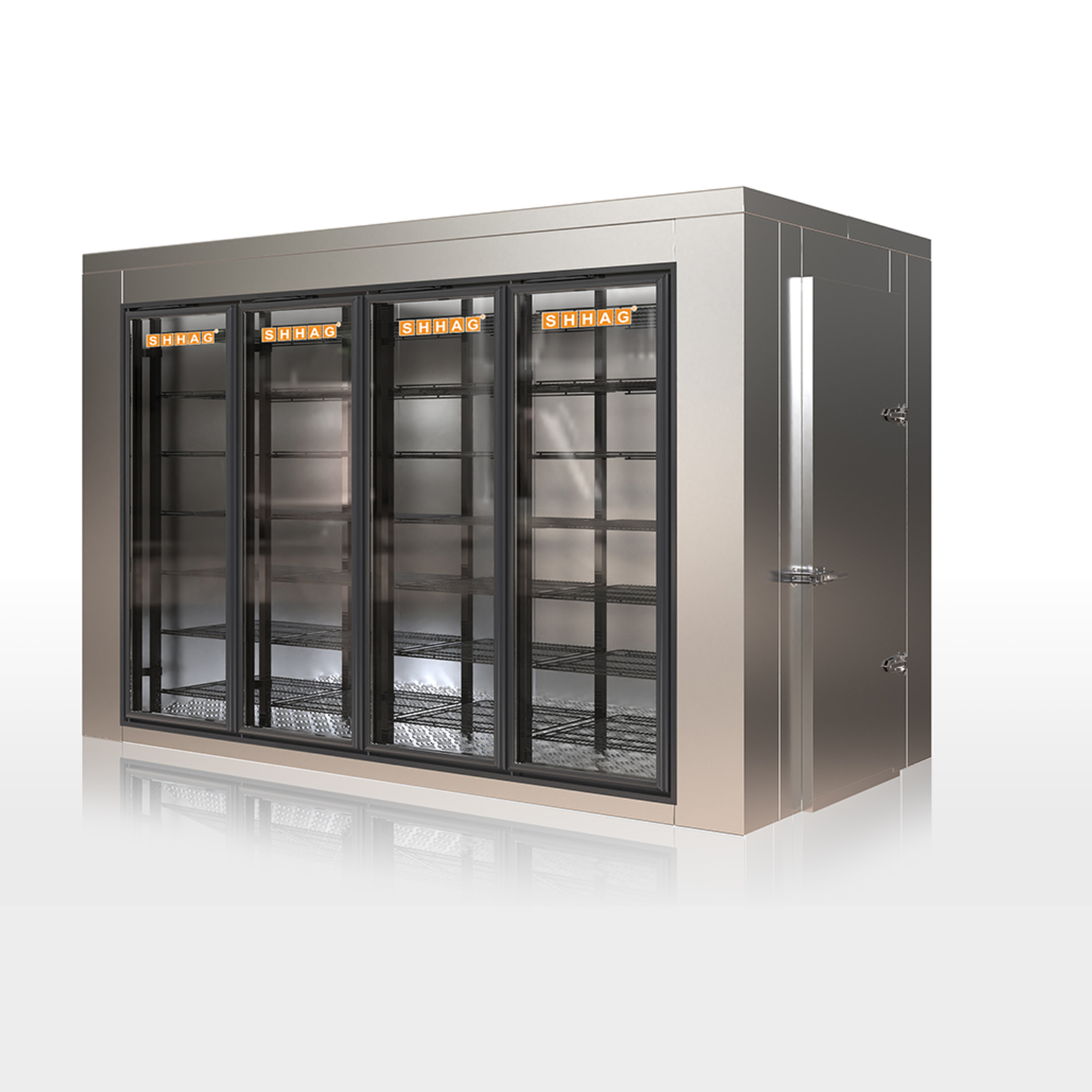 SHHAG Walk-in Cooler Glass Door Solution for Commercial Refrigeration Projects