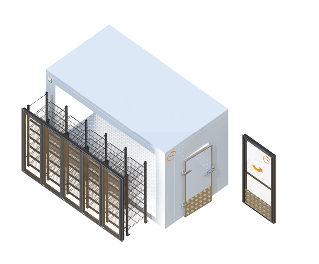 Modern High-Performance Walk in Cooler