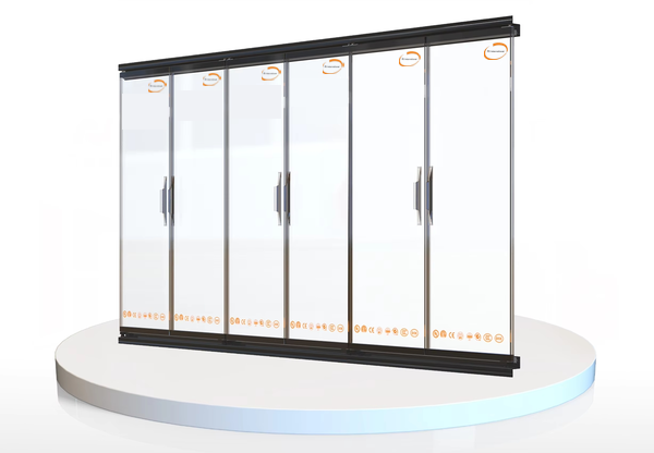 Heavy Duty Reach In Cases Cooler Glass Door 